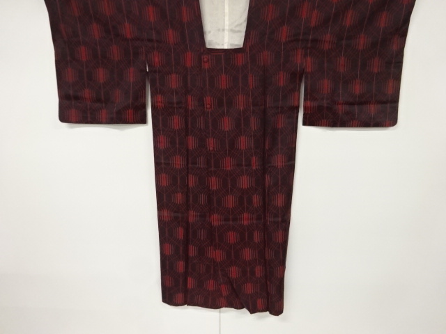 リサイクル　抽象模様織出し雨コート